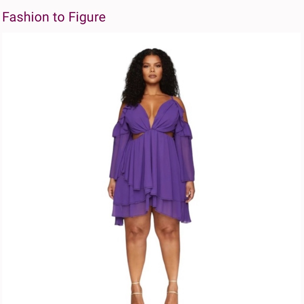 Jasmine Cold Shoulder Cutout Mini Dress